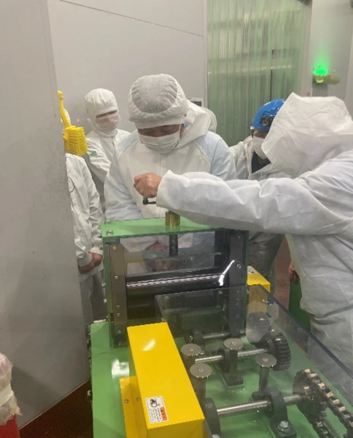 実機を使った安全体験の様子